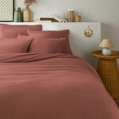 La Redoute Kumco Cotton Muslin / Washed Cotton Duvet Cover