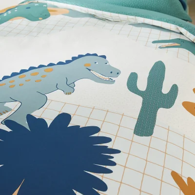 La Redoute Little Dino Dinosaur 100% Cotton Duvet Cover