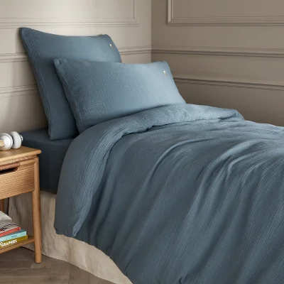 La Redoute Cuddly Organic Cotton Muslin 250 Thread Count Duvet Cover