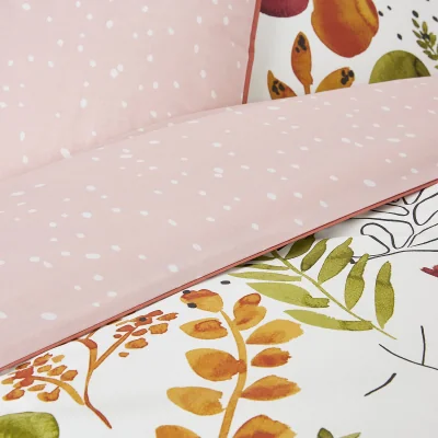 La Redoute Palm Spring Floral 100% Cotton Percale 200 Thread Count Duvet Cover