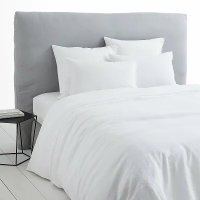La Redoute Estavelle Fringed 100% Washed Linen Duvet Cover