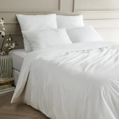 La Redoute Florentina Embroidered 100% Cotton Percale Duvet Cover