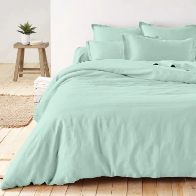 La Redoute Linot Plain 100% Washed Linen Duvet Cover
