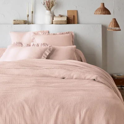 La Redoute Kumla Plain 100% Cotton Muslin Duvet Cover