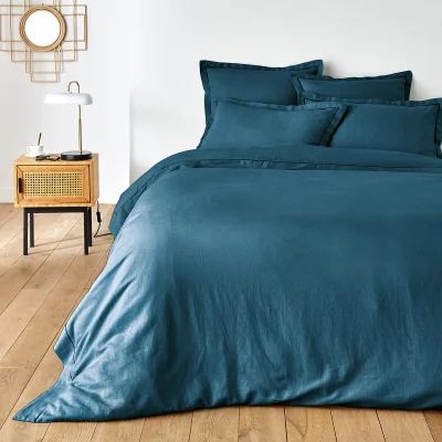La Redoute Metis Bourdon Cotton and Washed Linen Duvet Cover
