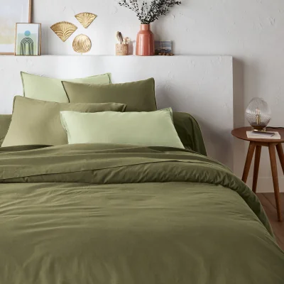 La Redoute Scenario Plain 100% Washed Cotton Duvet Cover