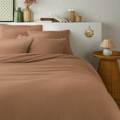 La Redoute Kumco Cotton Muslin / Washed Cotton Duvet Cover