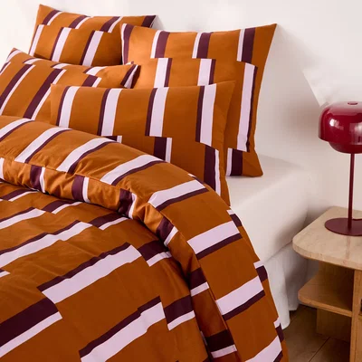La Redoute Stubbe Geometric Print Cotton Duvet Cover