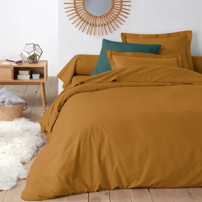 La Redoute Scenario Plain 100% Cotton Flannel Duvet Cover