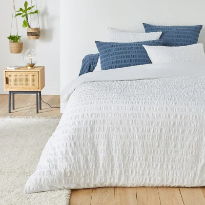 La Redoute Seersucker 100% Cotton Duvet Cover