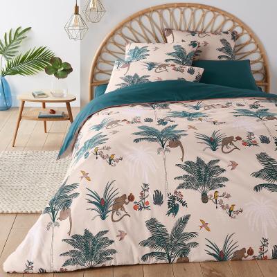 La Redoute Carmen Jungle 100% Cotton Percale 200 Thread Count Duvet Cover