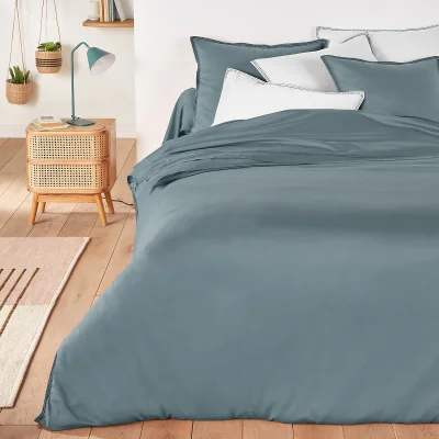 La Redoute Anya Embroidered 100% Cotton Voile 180 Thread Count Duvet Cover