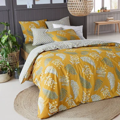 La Redoute Fougère Vintage Floral 100% Cotton Percale 200 Thread Count Duvet Cover