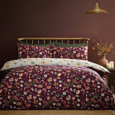 La Redoute Autumn Pumpkins Reversible Duvet Cover Set