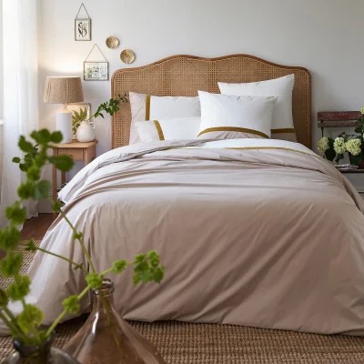 La Redoute Lucette Two Tone 100% Cotton Duvet Cover