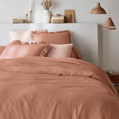 La Redoute Kumla Plain 100% Cotton Muslin Duvet Cover
