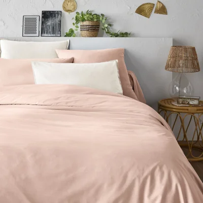 La Redoute Scenario Plain Organic Cotton Percale Duvet Cover