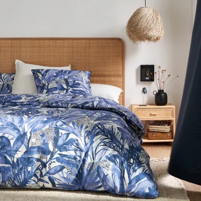 La Redoute Pewarna Tropical 100% Cotton Percale 200 Thread Count Duvet Cover