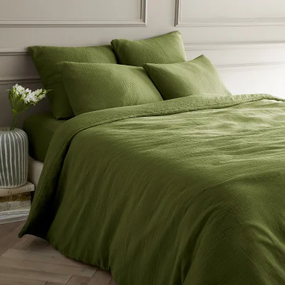 La Redoute Yafa 100% Organic Cotton Muslin 200 Thread Count Duvet Cover