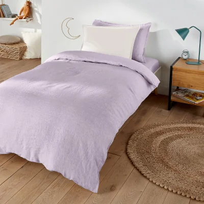 La Redoute Linot Plain 100% Washed Linen Duvet Cover