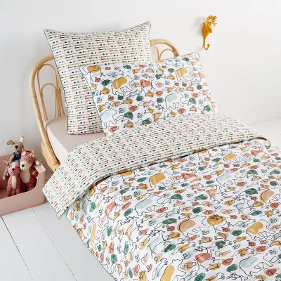 La Redoute Javana Animal 100% Organic Cotton 400 Thread Count Duvet Cover