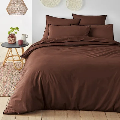 La Redoute Les Signatures - Merida Embroidered Washed Cotton Duvet Cover
