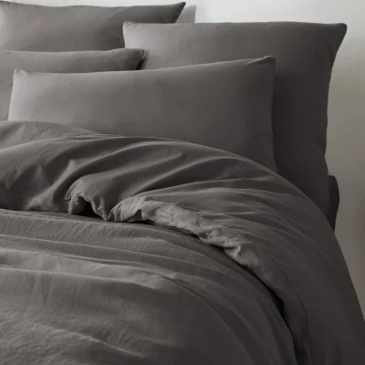 La Redoute Annaba Two-Sided Washed Linen & Cotton Duvet Cover