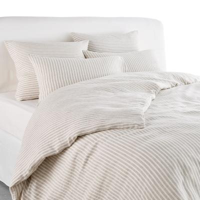 La Redoute Kalaya Striped 100% Washed Linen Duvet Cover