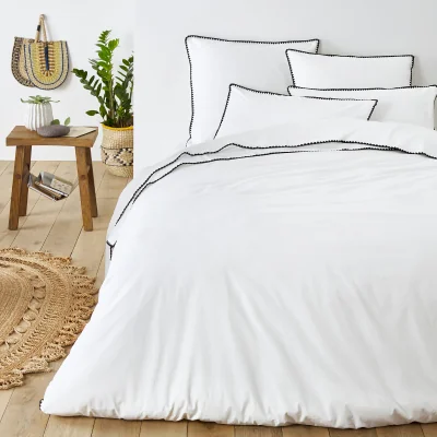 La Redoute Les Signatures - Merida Embroidered Washed Cotton Duvet Cover