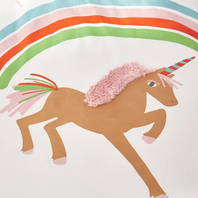 La Redoute Licorne Duvet Cover in Unicorn Print Organic Cotton