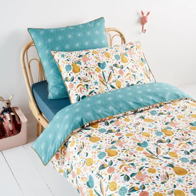 La Redoute Maoli Fruity 100% Organic Cotton 400 Thread Count Duvet Cover