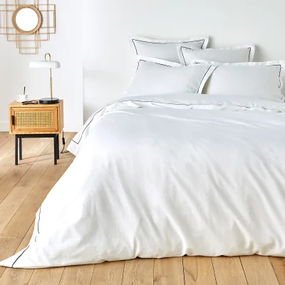 La Redoute Metis Bourdon Cotton and Washed Linen Duvet Cover