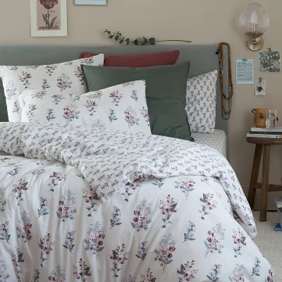La Redoute Jeanne Floral 100% Washed Cotton Duvet Cover