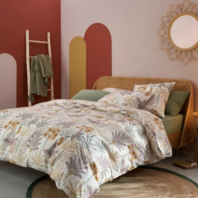 La Redoute Nerias Palm 100% Cotton Percale 200 Thread Count Duvet Cover