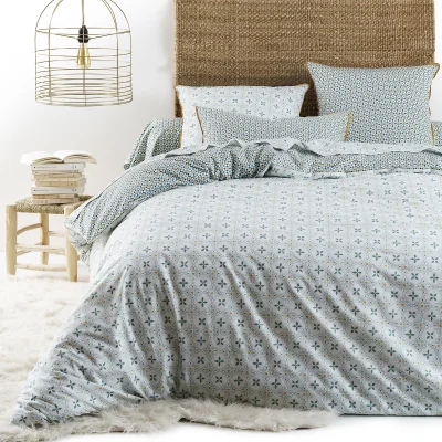 La Redoute Teyben Tiled Geometric 100% Cotton Duvet Cover