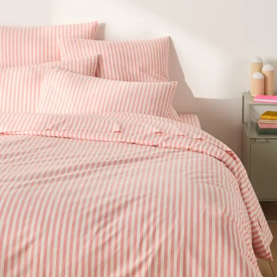 La Redoute Soizic Coral Cotton Duvet Cover