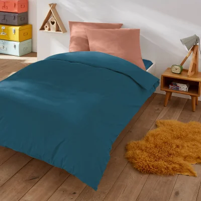 La Redoute Scenario Plain Polycotton Duvet Cover