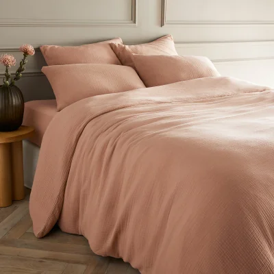 La Redoute Yafa 100% Organic Cotton Muslin 200 Thread Count Duvet Cover