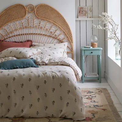 La Redoute Emeline Floral 100% Cotton Muslin Duvet Cover