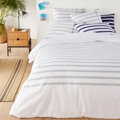 La Redoute Malo Striped 100% Cotton Duvet Cover