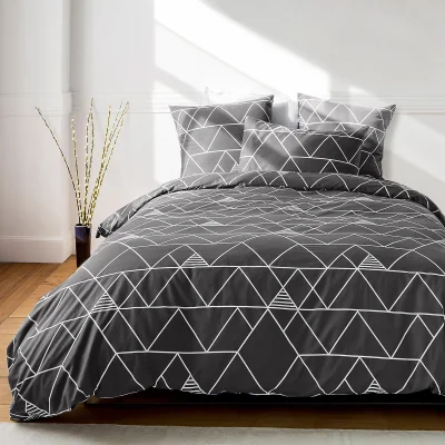 La Redoute Odin Geometric 100% Cotton Duvet Cover