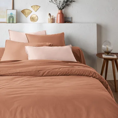 La Redoute Scenario Plain 100% Washed Cotton Duvet Cover