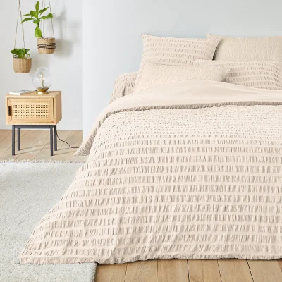 La Redoute Seersucker 100% Cotton Duvet Cover