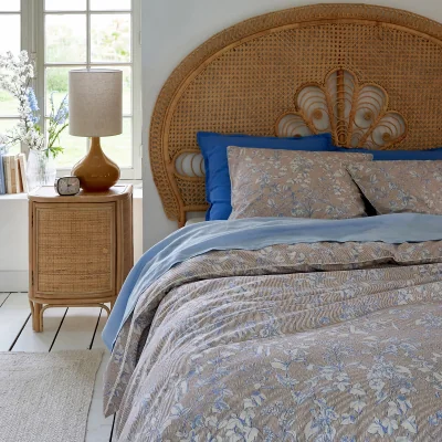 La Redoute Melusine Floral 100% Washed Percale 200 Thread Count Duvet Cover