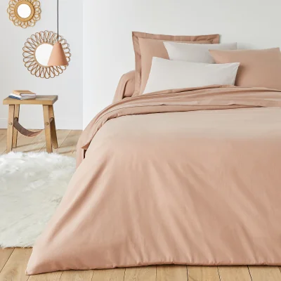 La Redoute Scenario Plain 100% Cotton Flannel Duvet Cover