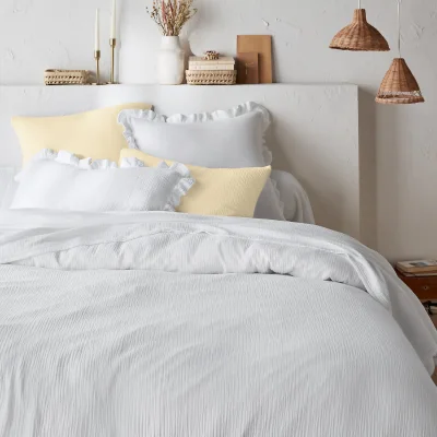 La Redoute Kumla Plain 100% Cotton Muslin Duvet Cover