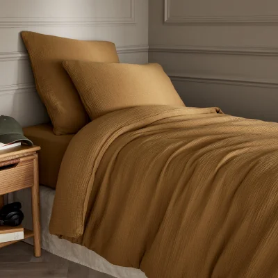 La Redoute Yafa Organic Cotton Muslin 200 Thread Count Duvet Cover