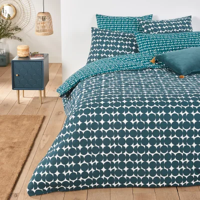 La Redoute Terence Graphic Cotton Duvet Cover