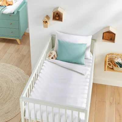 La Redoute Scenario Plain 100% Organic Cotton Cot Duvet Cover