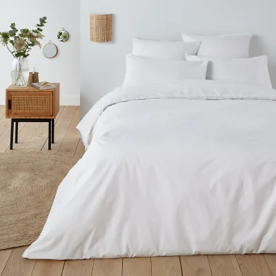 La Redoute Jolly Plain 100% Organic Cotton Percale 200 Thread Count Duvet Cover